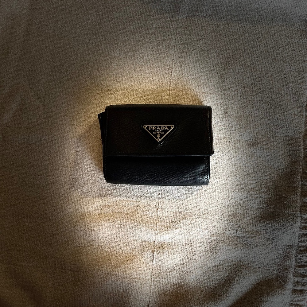 Prada card two pocket wallet